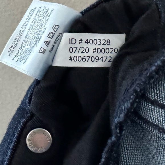 New Express High Rise Boot Cut Jeans Dark Indigo Denim Classic Minimalist 10 - Picture 11 of 13